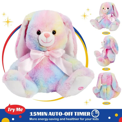 Rainbow Plush Stuffed Bunny Rabbit